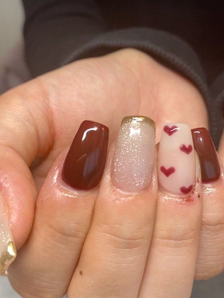 定額デザイン（色変更可✨）10本長さ出しもしてます☺️¥10