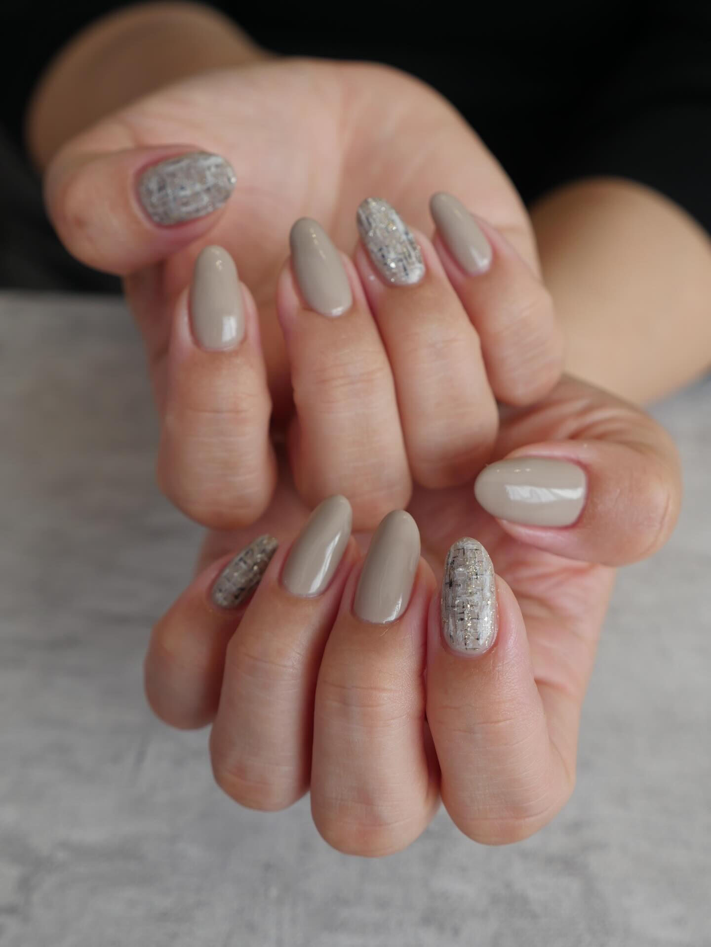 ツイードネイル✨💅😍冬ネイルの定番ツイードネイル
