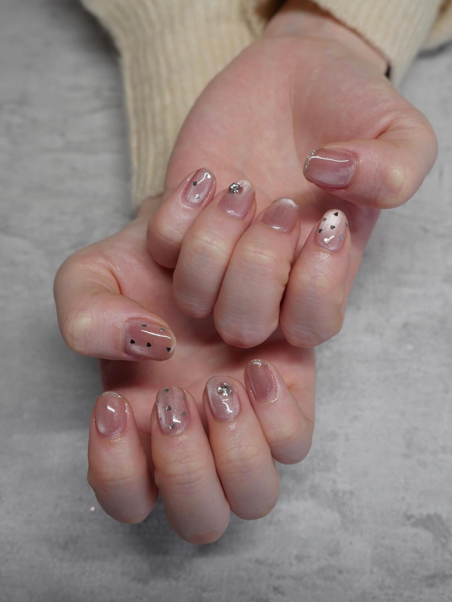 くすみピンクがお好きなお客様✨😍💅とてもお似合いのお色です！