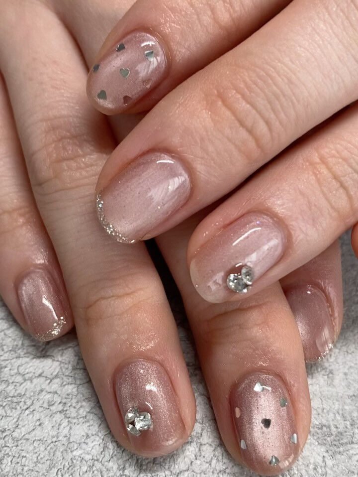 くすみピンクがお好きなお客様✨😍💅とてもお似合いのお色です！